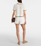 Zimmermann Halliday pointelle scalloped polo shirt