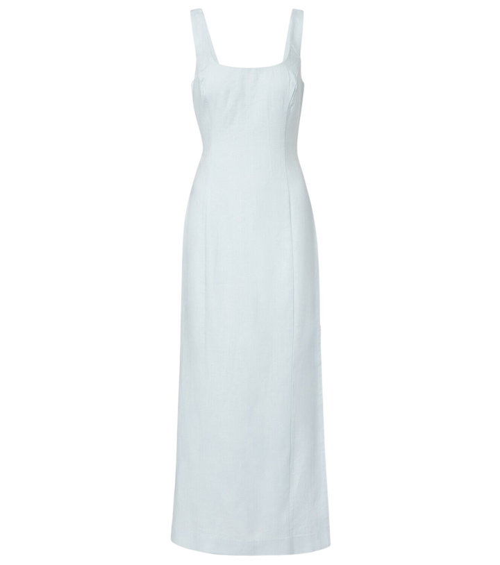 white christmas dresses Chiffon Scarf Crepe Maxi Dress – MARMAR HALIM FASHION DESIGN LLC main image 0