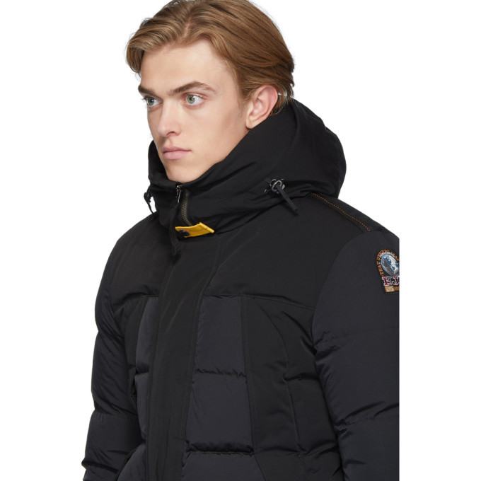 Parajumpers Black Down Skyline Shedir Jacket Parajumpers