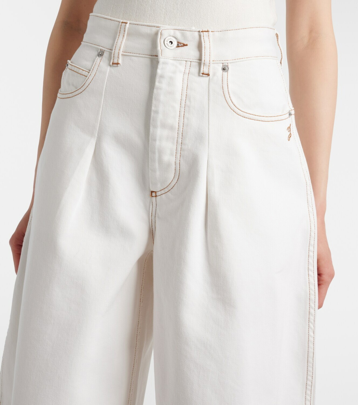 Jacquemus Ovalo De-Nîmes barrel-leg jeans