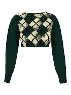 Burberry Cotton Cropped Knitwear