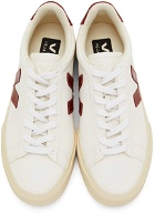 Veja White & Red Campo Chromefree Sneakers