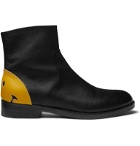 KAPITAL - Smiley Leather Chelsea Boots - Black