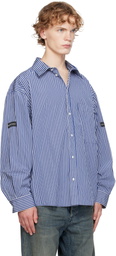 Balenciaga Blue Oversized Shirt