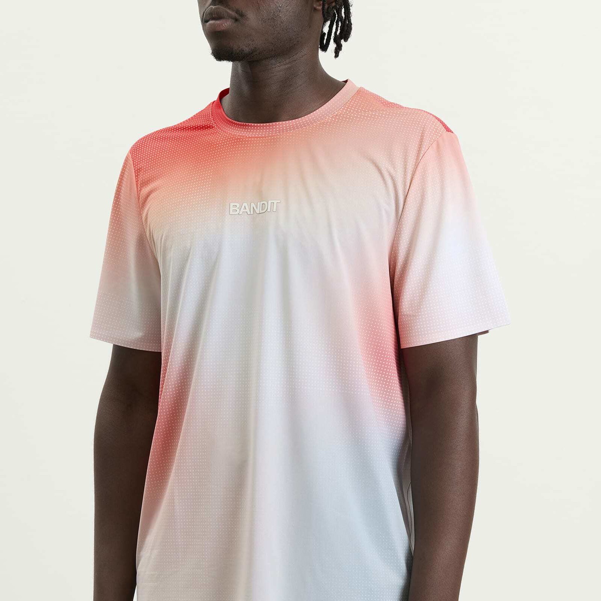 Bandit Men's Specter Performance T-Shirt in Micro Geo Gradient/Flame