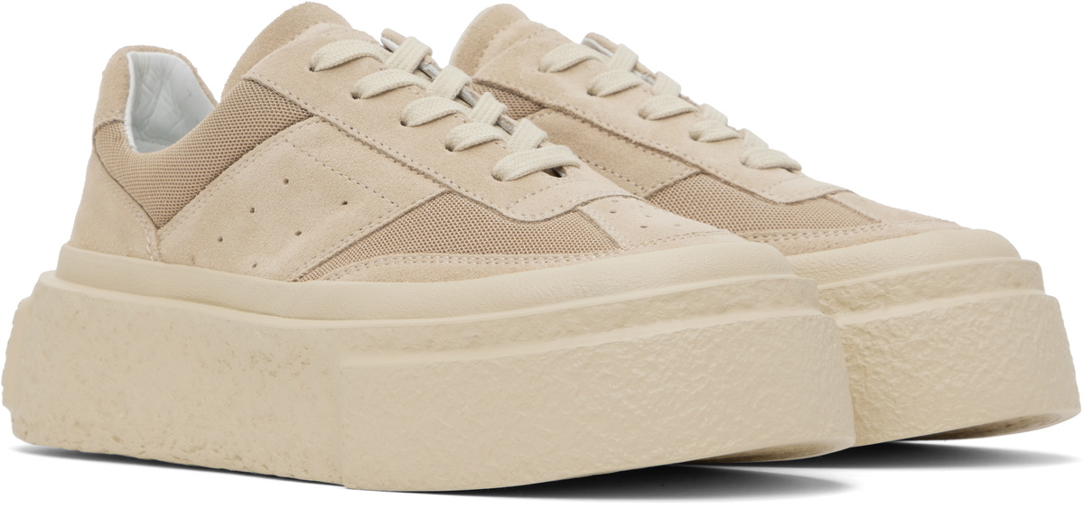 MM6 Maison Margiela Beige Chunky Gambetta Sneakers MM6 Maison Margiela