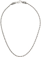 Emanuele Bicocchi SSENSE Exclusive Silver Rope Chain Necklace