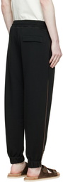 Agnona Black Cotton Lounge Pants