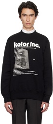kolor Black Printed Sweatshirt