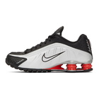 Nike Black and Silver Shox R4 Sneakers