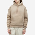 AMI Paris Men's Embossed Heart Hoodie in Light Taupe