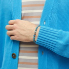 Mikia Men's Stone Bracelet in Blue Apatite