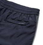 Dolce & Gabbana - Short-Length Webbing-Trimmed Swim Shorts - Blue