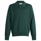 AMI Paris Men's Boxy Polo Shirt in Vert Sapin