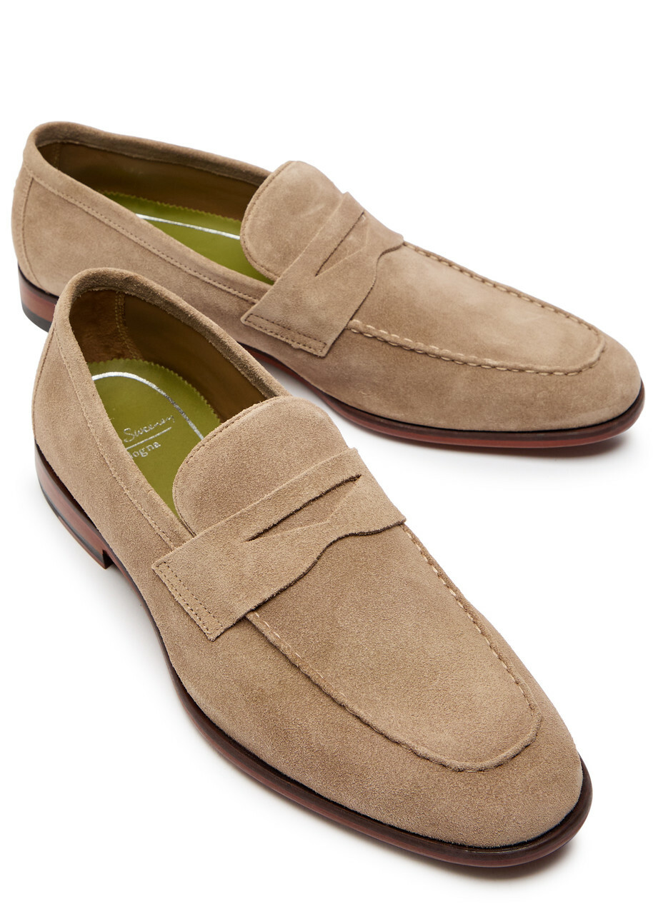 Oliver Sweeney Keyworth Suede Loafers Beige