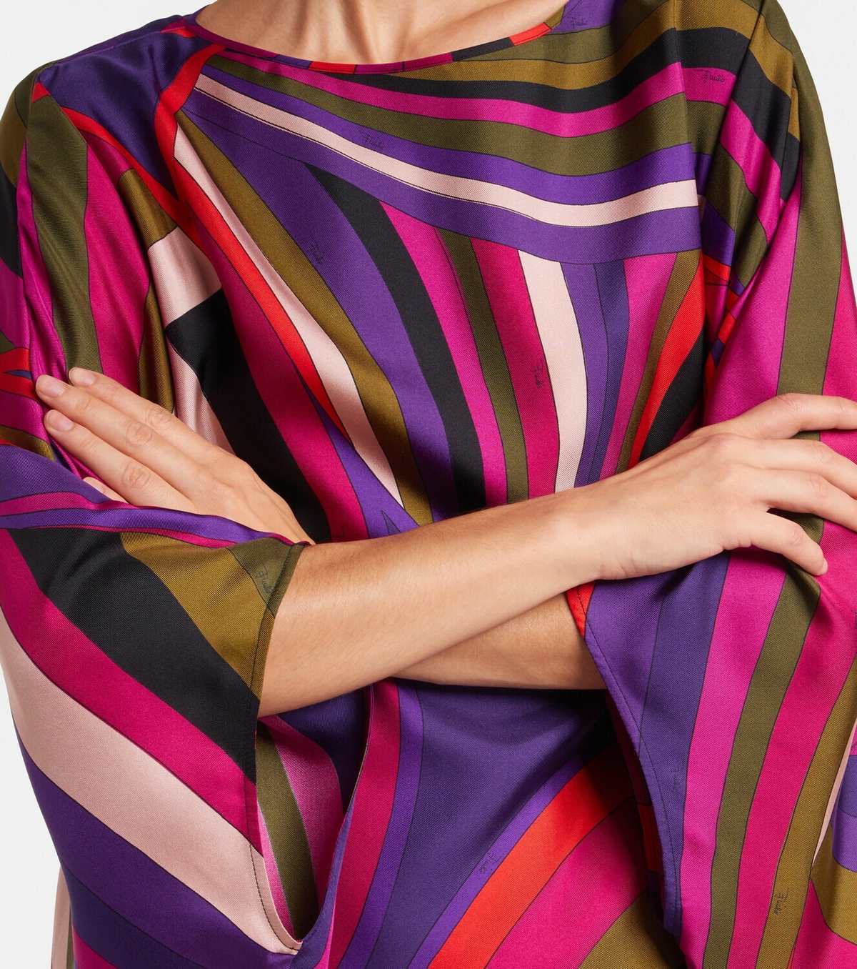 Pucci Iride silk satin minidress