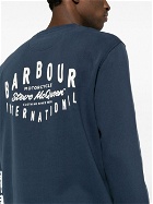 BARBOUR - Watch Logo Cotton Sweatshirt