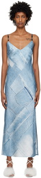 Hugo Blue V-Neck Midi Dress