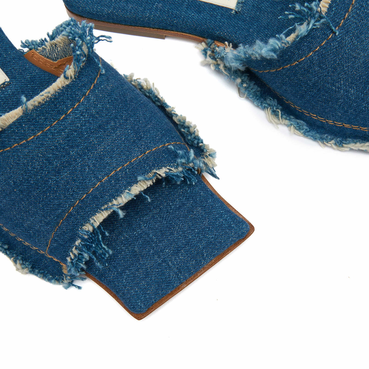 MIISTA Women's Candela Denim Sandals in Blue Denim