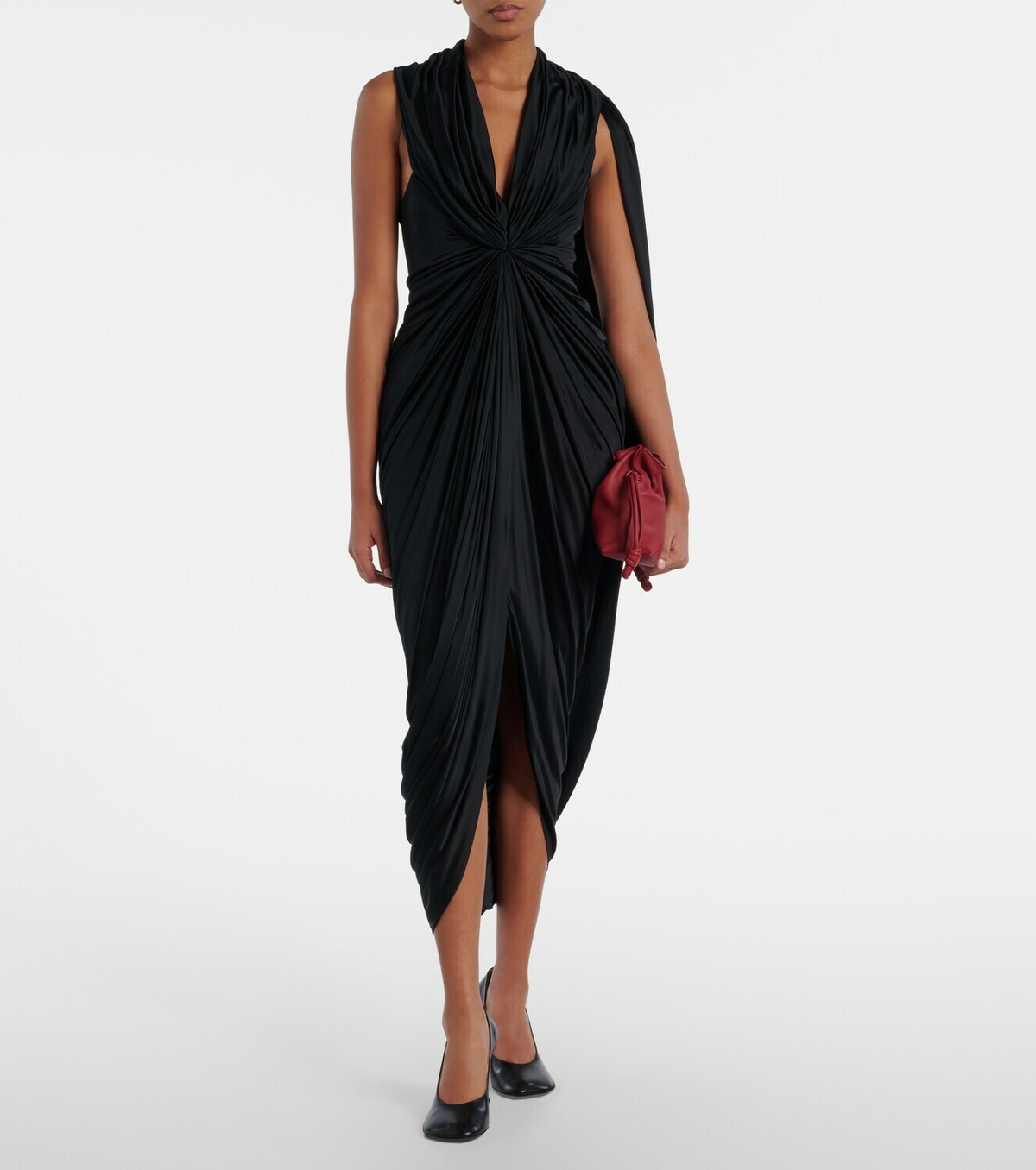 Loewe Draped midi dress