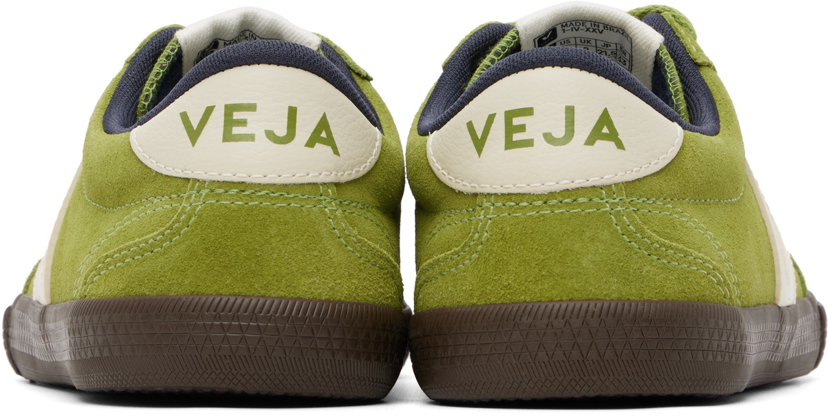 VEJA Green Volley Suede Sneakers