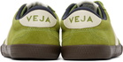 VEJA Green Volley Suede Sneakers