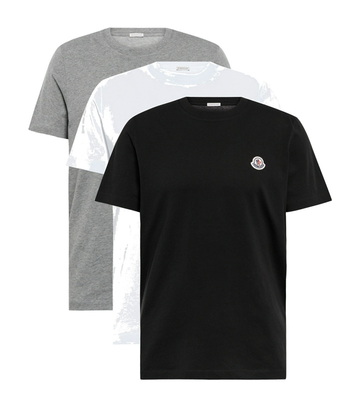 Photo: Moncler - Set of 3 cotton T-shirts