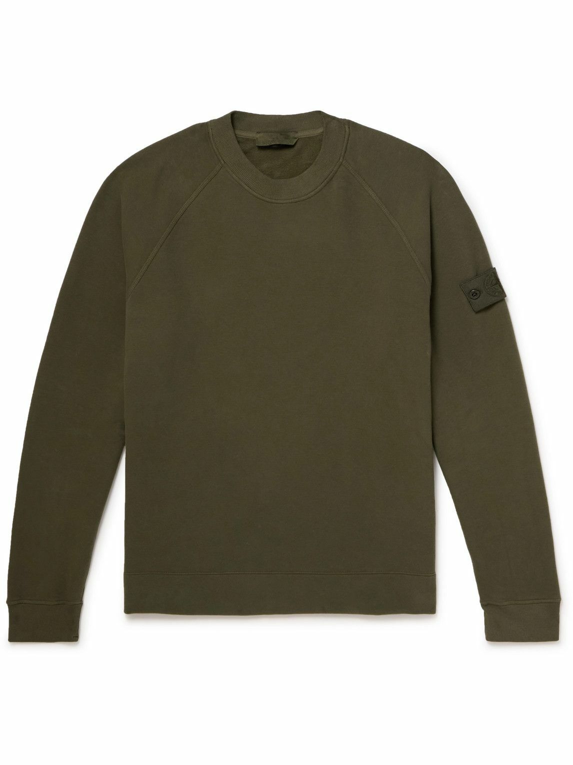 Stone Island - Ghost Logo-Appliquéd Cotton-Blend Jersey Sweatshirt
