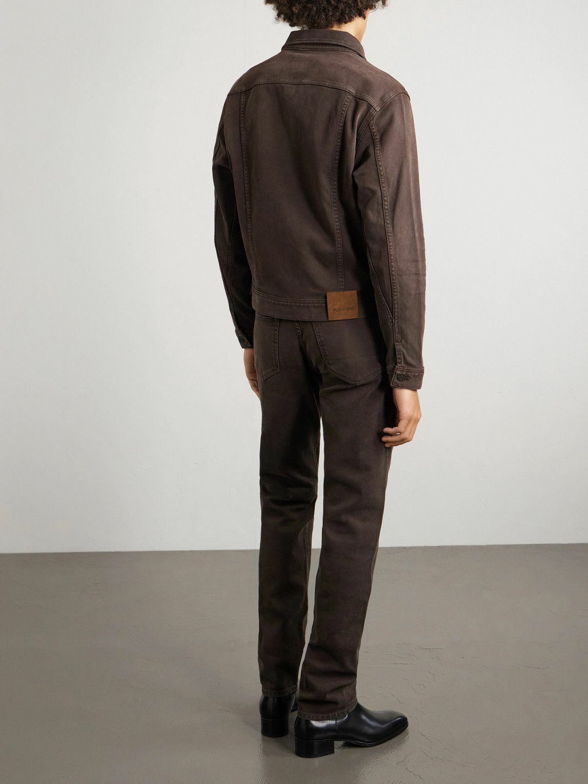 TOM FORD - Cotton-Blend Canvas Jacket - Brown
