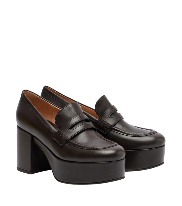 Photo: Gianvito Rossi Jenna leather loafer pumps