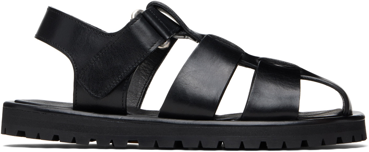 Studio Nicholson Black Sandom Sandals