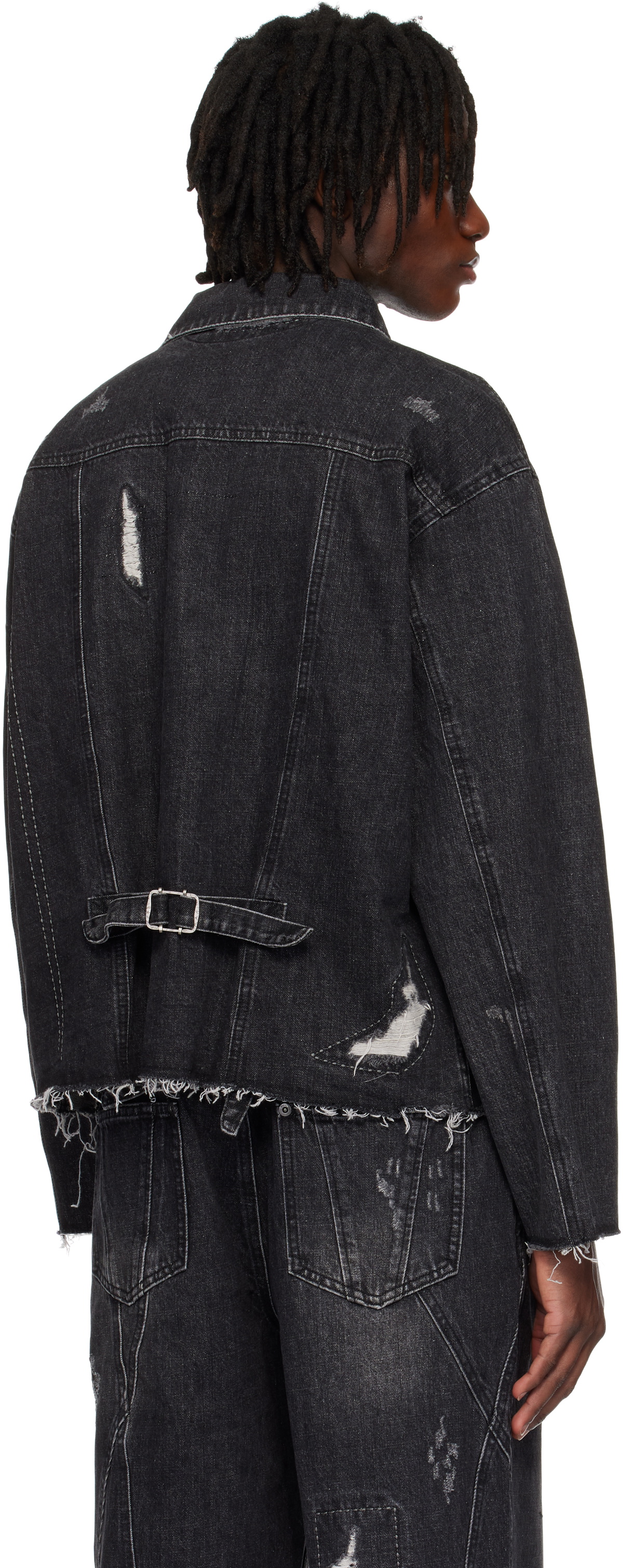 Professor.E Black Repaired Type I Denim Jacket