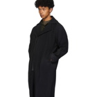 Homme Plisse Issey Miyake Black Pleated Zip Coat