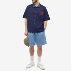 Drole de Monsieur Men's Drôle de Monsieur Varsity Vacation Shirt in Navy