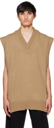 Maison Margiela Beige Layered Vest