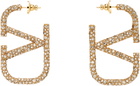 Valentino Garavani Swarovski Crystals & Metal VLogo Signature Earrings