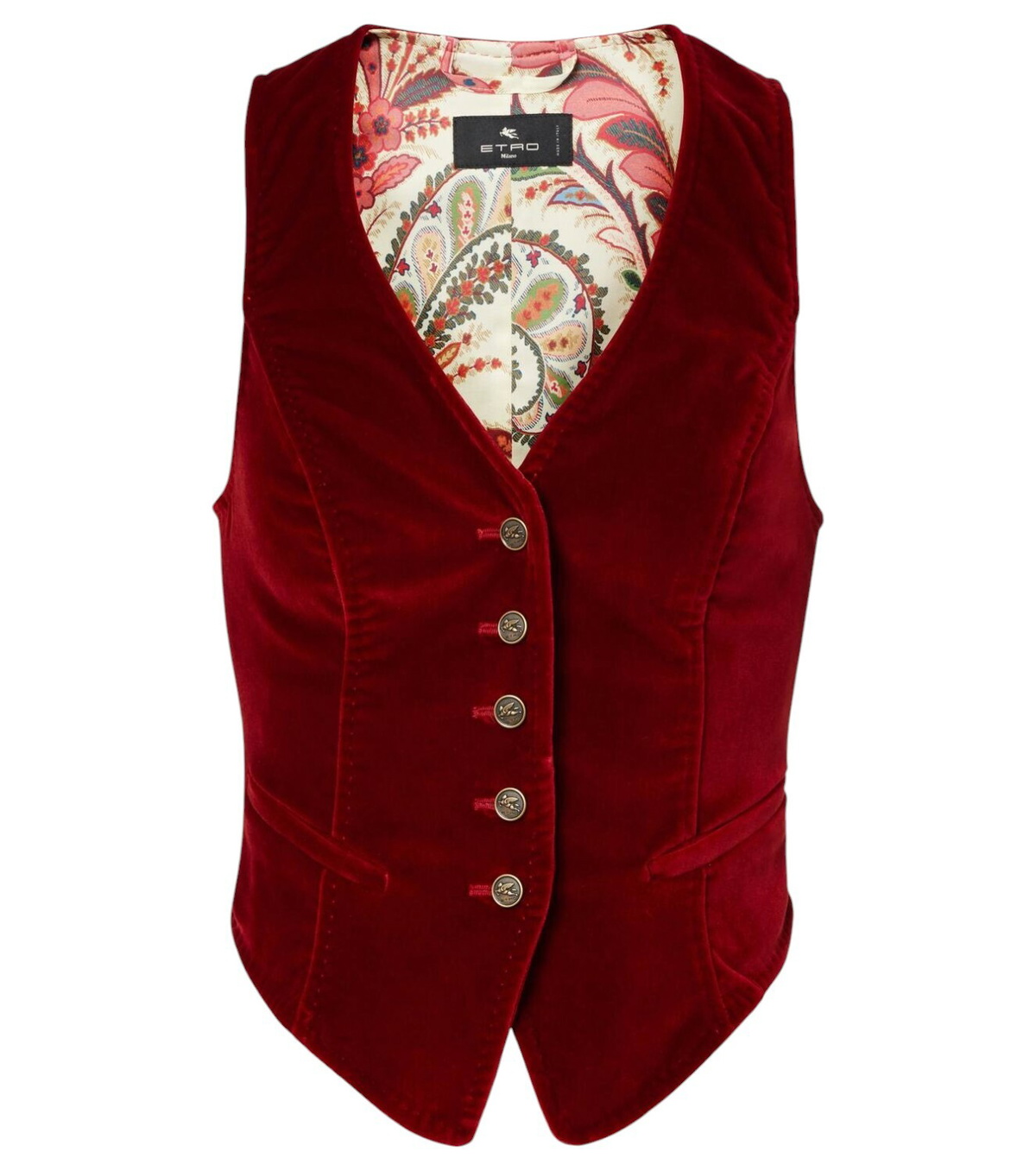 Etro Jacquard Silk Blend Blazer With Embroidery Etro
