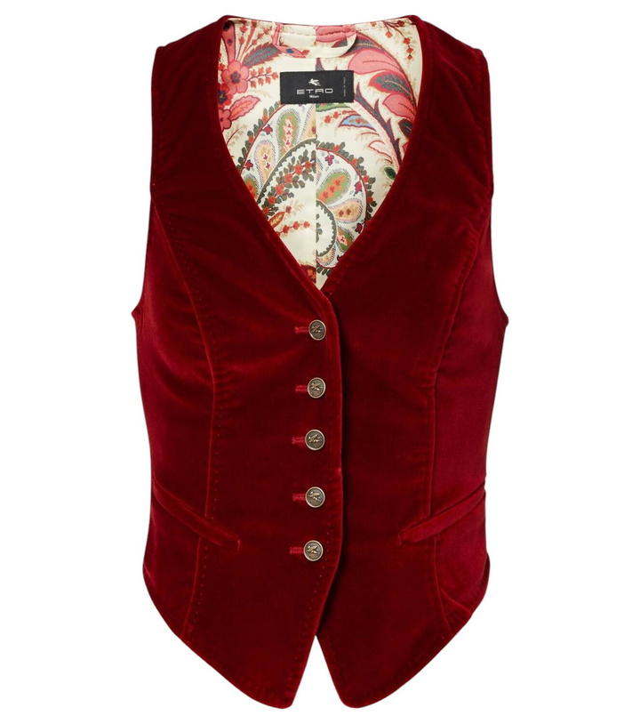 Photo: Etro Cotton velvet vest