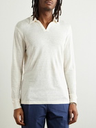 Orlebar Brown - Felix Linen-Blend Jersey Polo Shirt - Neutrals