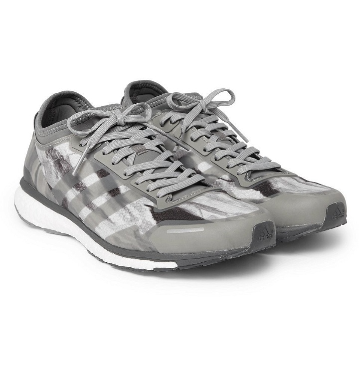 Photo: adidas Consortium - Undefeated Adizero Adios 3 Camouflage-Print Ripstop Sneakers - Men - Gray