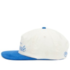 END. x PICANTE Cord Crew Cap in Ivory/Royal Blue 