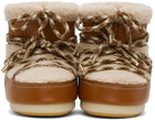 Chloé Tan Moon Boot Edition Sherpa Snow Boots
