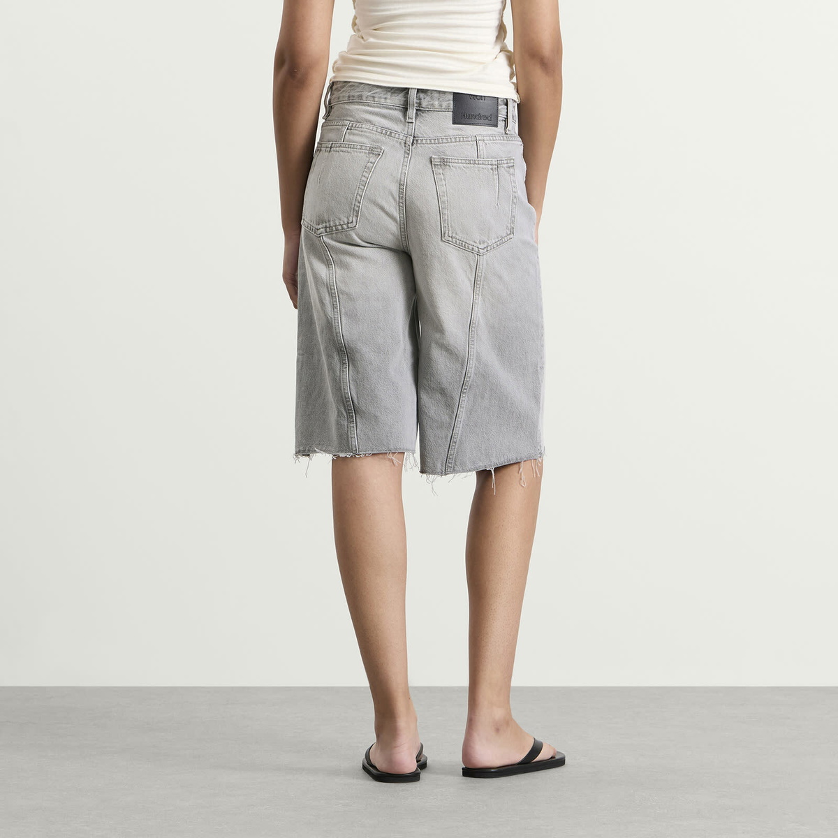 Won Hundred Women's Mika Denim Shorts in Bright Black