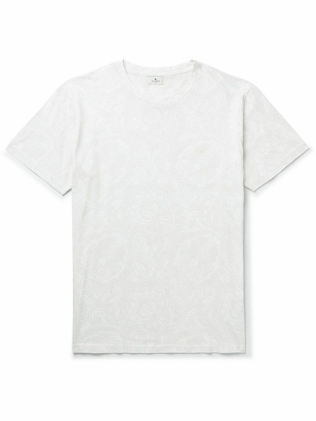 Photo: Etro - Paisley-Print Cotton-Jersey T-Shirt - White