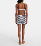 Jade Swim Striped terry shorts