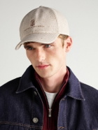 Brunello Cucinelli - Logo-Embroidered Wool and Cashmere-Blend Baseball Cap - Neutrals