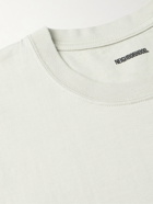 Neighborhood - University Logo-Print Cotton-Jersey T-Shirt - Neutrals