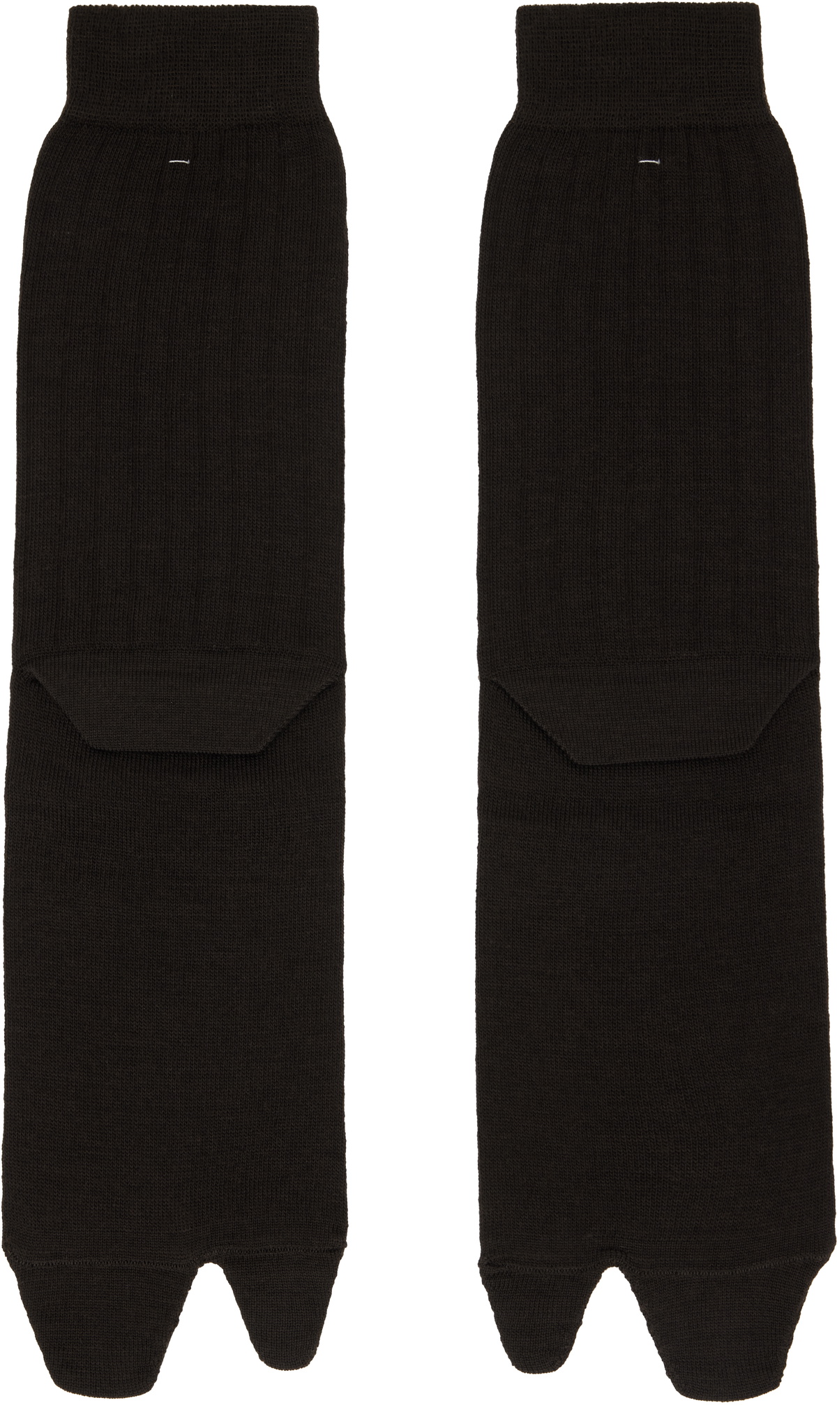 Maison Margiela Brown Bootleg Tabi Socks