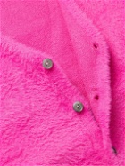 Stussy - Shaggy Brushed Knitted Cardigan - Pink