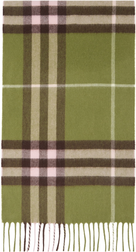 Photo: Burberry Green Check Scarf